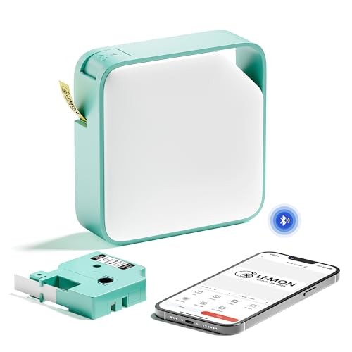 Bluetooth Label Maker D1600 with Tape - Handheld Portable Labeling Machine for Home & Office