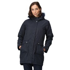 Image of Regatta Womens Sabinka Faux Fur Trim Waterproof Insulated Parka Jacket Coat