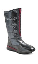 Girl's Kid's Cute Boot w/Zipper Size 5 Gray w/Pink Lining
