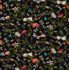 Dragonfly Garden Cotton Fabric