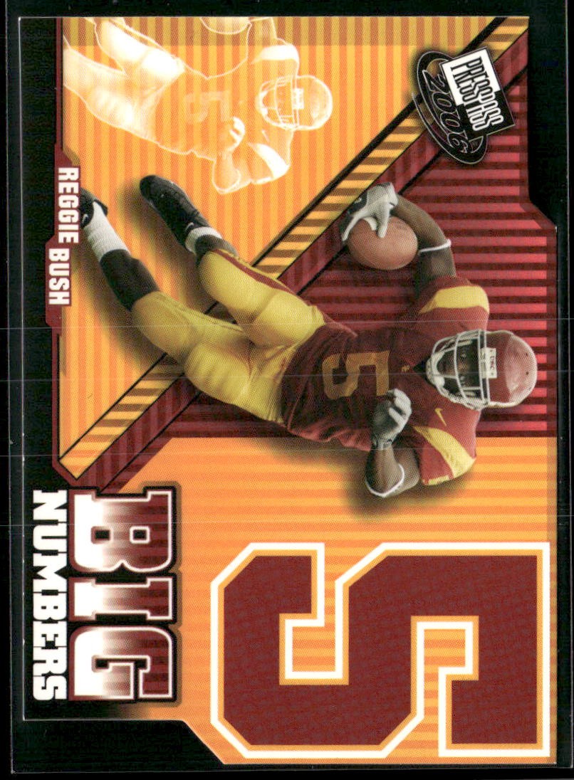 Reggie Bush Press Pass Big Numbers #BN26 Base