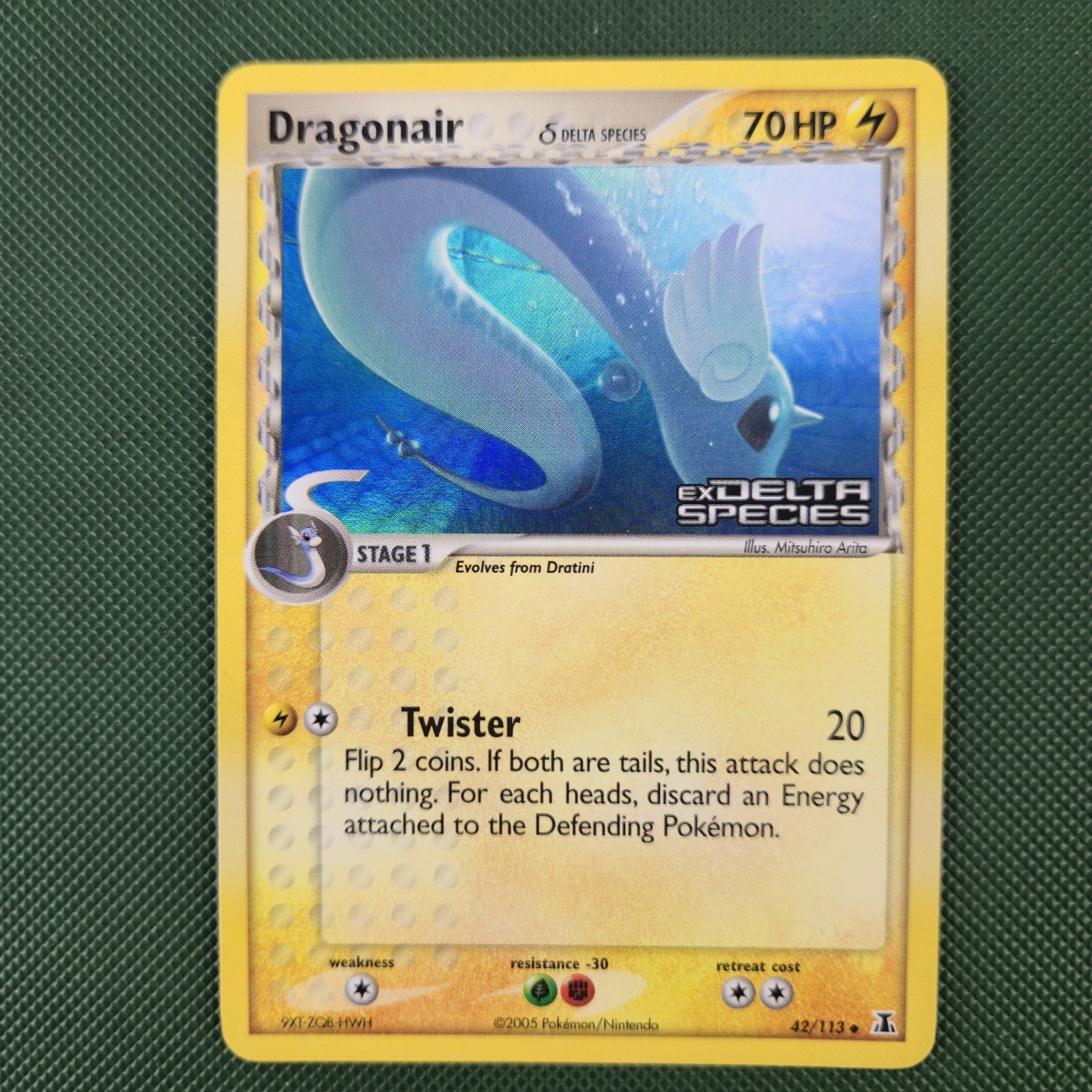 Dragonair 42/113 EX Delta Species Reverse Holo Stamped Nintendo Pokemon Card