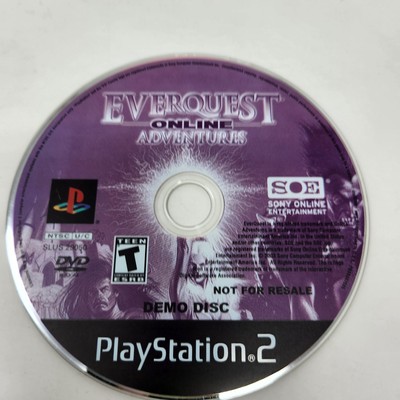 EverQuest Online Adventures Demo Disc Only Sony Playstation 2 PS2 
