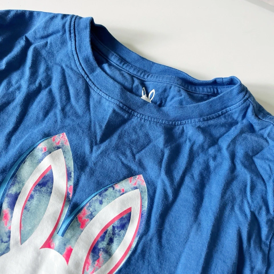 Psycho Bunny Long Sleeve Tee Shirt Blue Boys Kids Medium 10/12 Pima Cotton - Image 3 of 4