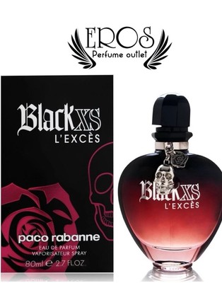 Women Paco Rabanne Black XS L'Exces Extreme Perfume EDP Spray 2.7 oz New in Box