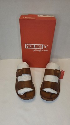 Pikolinos Tarifa Sandals Mens 9 EU 41 Brown Cuero Leather Fishermans Style New 