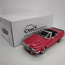 1/18 OTTO AMG Red 1986 Mercedes-Benz 500SL R107 Minicar