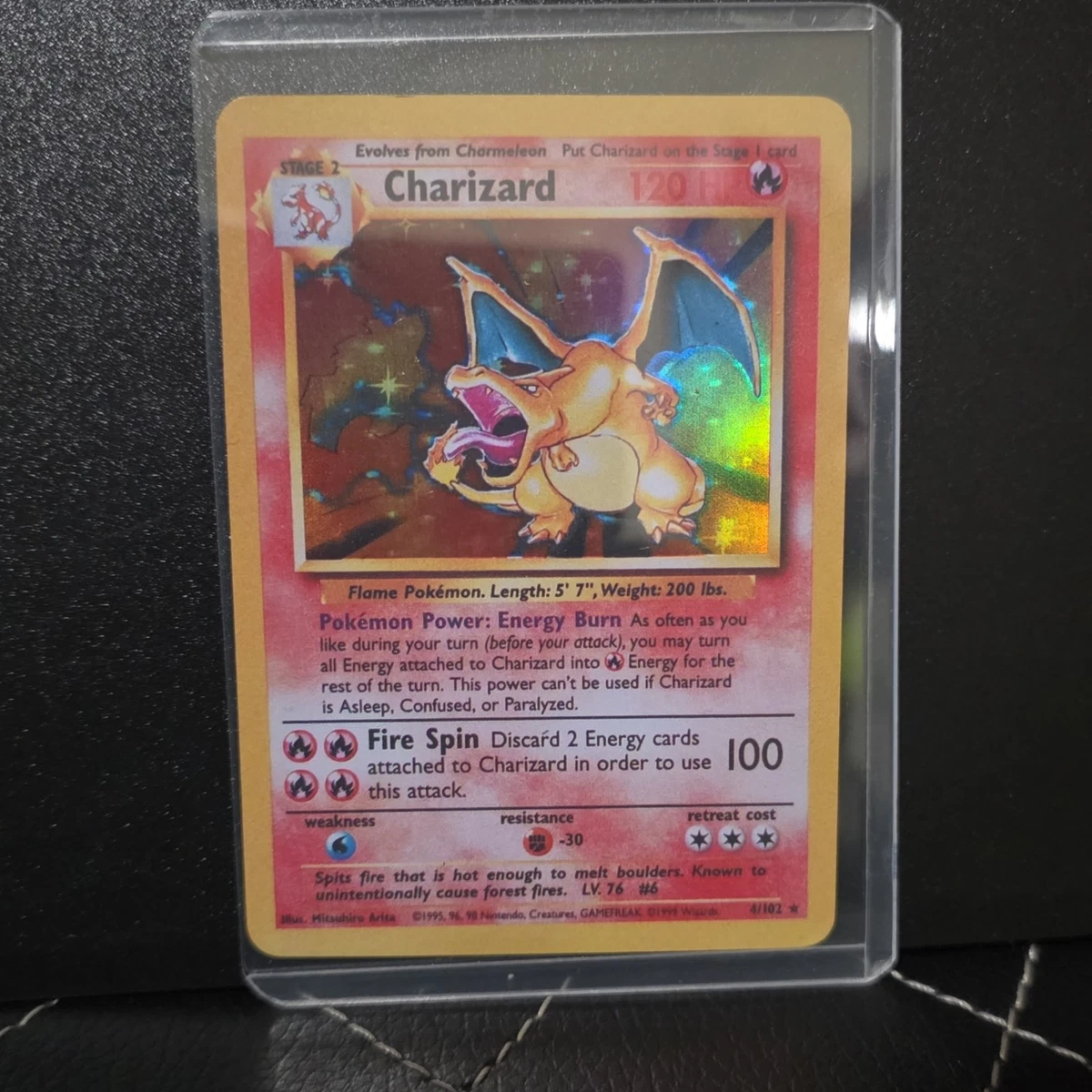 Charizard Pokémon TCG Holo Rare Base Set Individual Collectible