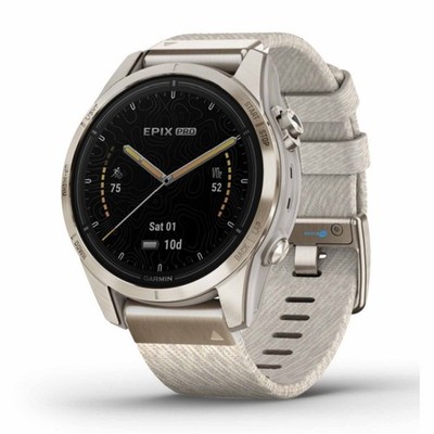 Garmin epix Pro (Gen 2) Sapphire Beige Gold Smartwatch 42mm GPS Unisex