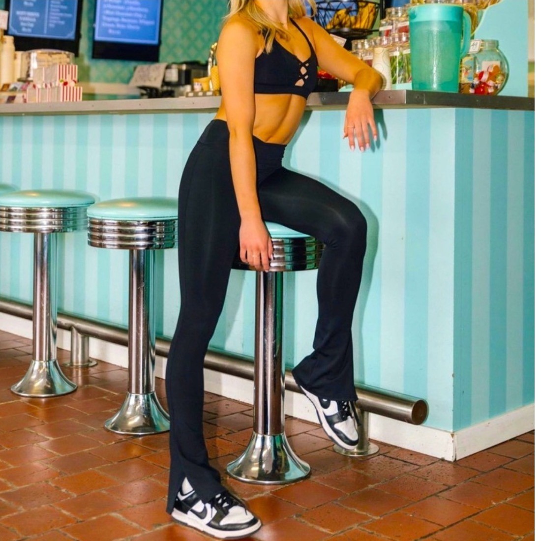 Five the Label Split Flare Bootcut CrossOver Legg… - image 1