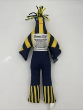 Win Dammit Doll 12" Yellow Blue Jersey Stuffed Plush