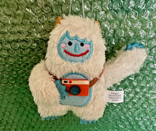Yeti Christmas Ornament 4" Abominable Snowman Monster Plush Faux Fur