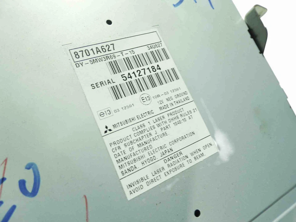 MITSUBISHI ASX GAW Musik-Player mit GPS 8701A627 1.60 Diesel 84kw 2015 32101394 - Bild 4 von 4