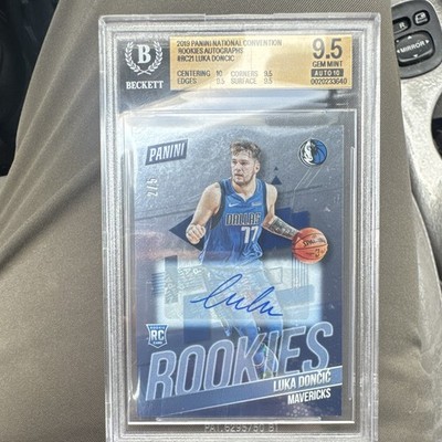 Panini 2019 National Convention Luka Dončić Rookie Auto BGS 9.5/10 RC21 /5
