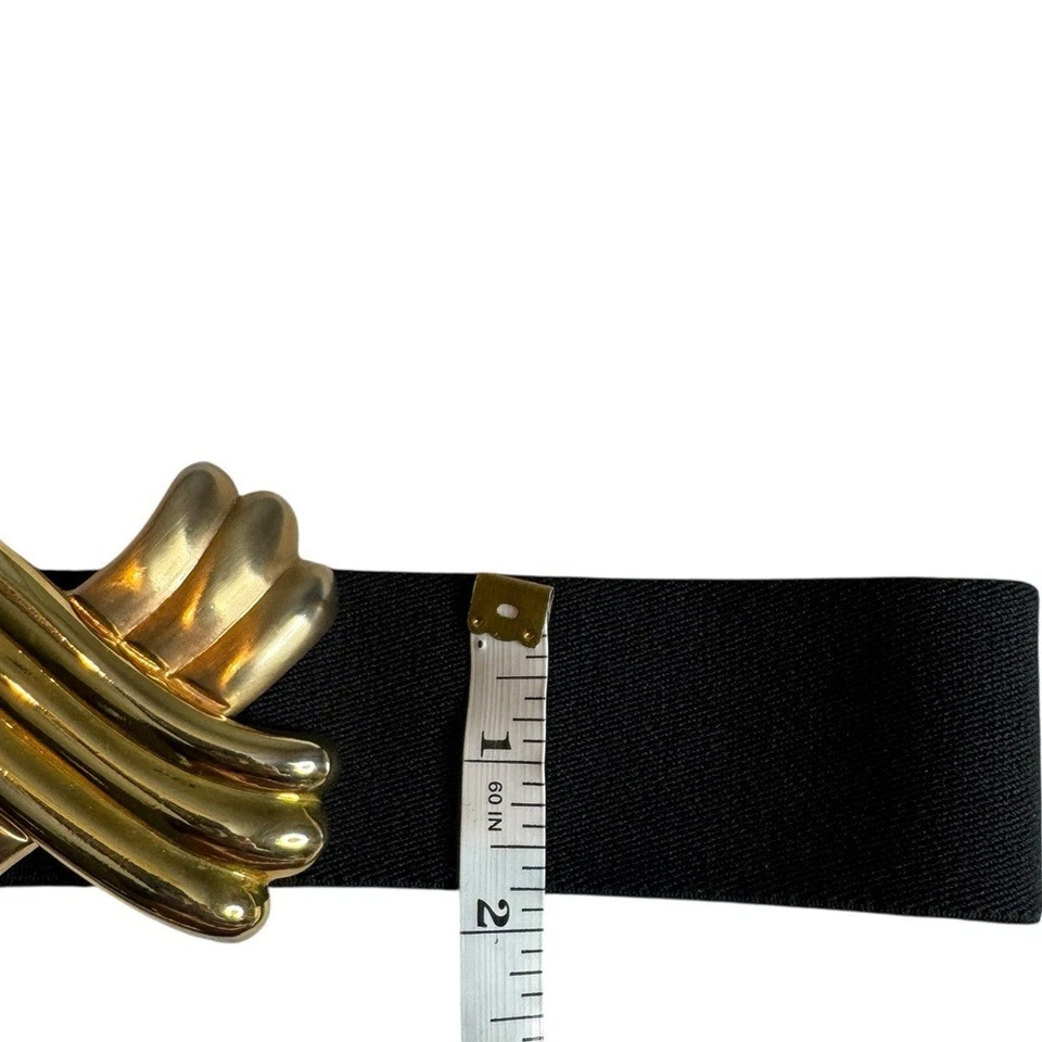 Cinturón vintage Day Lor tono dorado negro para mujer talla única de colección Foto 3 de 4