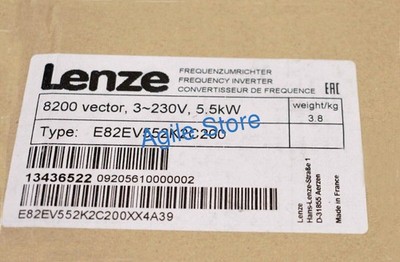E82EV552_2C200 NEW LENZE Frequency Inverter 8200 Vector 5.5kW E82EV552K2C200
