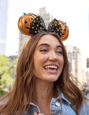Disney Baublebar Minnie Mouse Pumpkin Ears Headband NWT