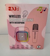 WIRELESS MINI KARAOKE MACHINE WITH 2 MICROPHONES FOR KIDS  ADULTS NEW