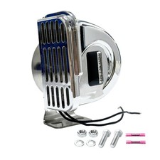 12V 125dB Stainless Steel Horn for Boats, Super Loud Horn for Safety Ships, W...