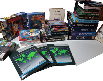 Großer Restposten Amiga ~ Atari ST und ein paar PC Spiele Inhalt fehlt