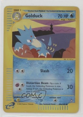 Golduck Reverse Foil Pokemon e-Card Series Aquapolis #50a 2003
