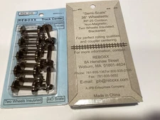ReBoxx-4 36" HO Semi-scale wheels sets, 1.035" Axle Length, 12/ Pkg, NMRA RP-25