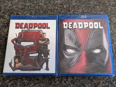 Lot of 2 Action Superhero Blu-ray - Deadpool 1 & Deadpool 2 NEW SEALED