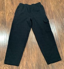Fila Pants Boys 10/12 Black Joggers Outdoors CargoSweat Pants Comfort Kids Youth