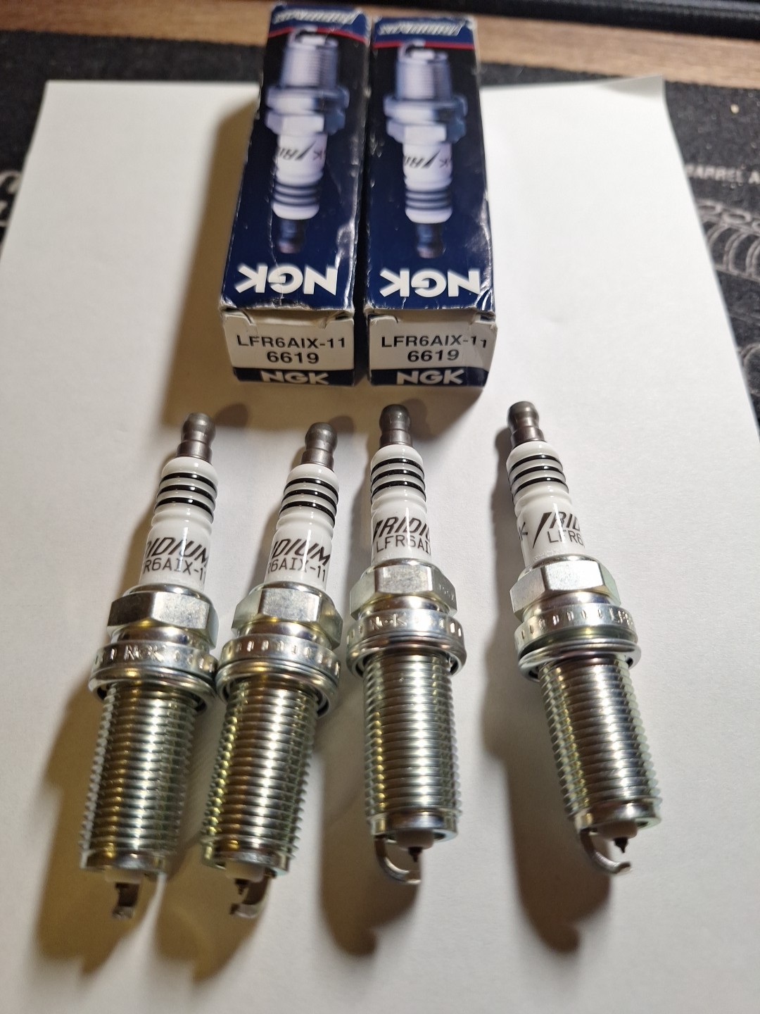 Pack of 6 Genuine NGK  Iridium IX Spark Plugs. LFR6AIX-11 6619 BMW Mercedes