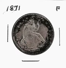 1871  Seated Liberty Half Dollar***F***