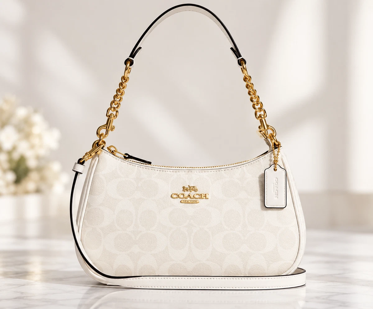 25+ Coach Leather Exterior White Bags & Handbags for Women for