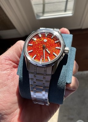 New Zelos Helica Red Opal Steel 39mm 100m Watch - SOLD OUT | eBay