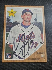2011 Topps Heritage DILLON GEE METS In-Person Signed  AUTO  Autograph