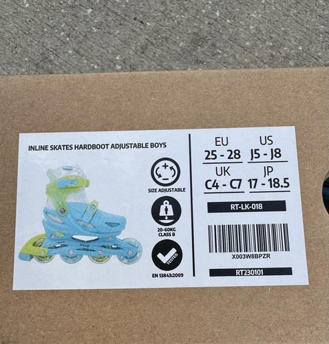 BESkeT INLINE SKATES HARDBOOT VERSTELLBAR - JUNGEN J5-J8 - Bild 3 von 4