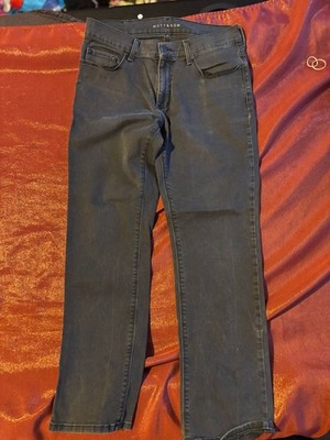 Mott & Bow Jeans Womens Slim Straight Gray Stretch Denim 5 Pocket Mid Rise