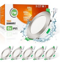 UK LED Recessed Ceiling Light Ultra Slim 3CCT Dimmable Downlight Flat Panel Spot