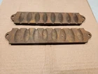 Vintage Sinker Mold Cast Iron, Oval Egg Tear Drop Shape Fishing Sinker Mold