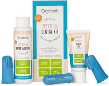 Oxyfresh Premium Pet Dental Kit for Dog Cat – Easy Solution for Pet Fresh Breath