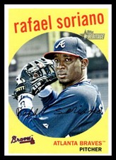 2008 Topps Heritage  Rafael Soriano #218 Atlanta Braves Baseball Card