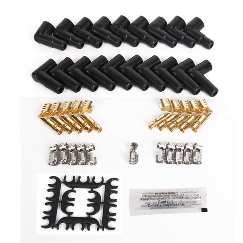 4041 8mm Universal Ignition Spark Plug Wire Set Cut to Length 90 Degree Boots V8 - Picture 10 of 11