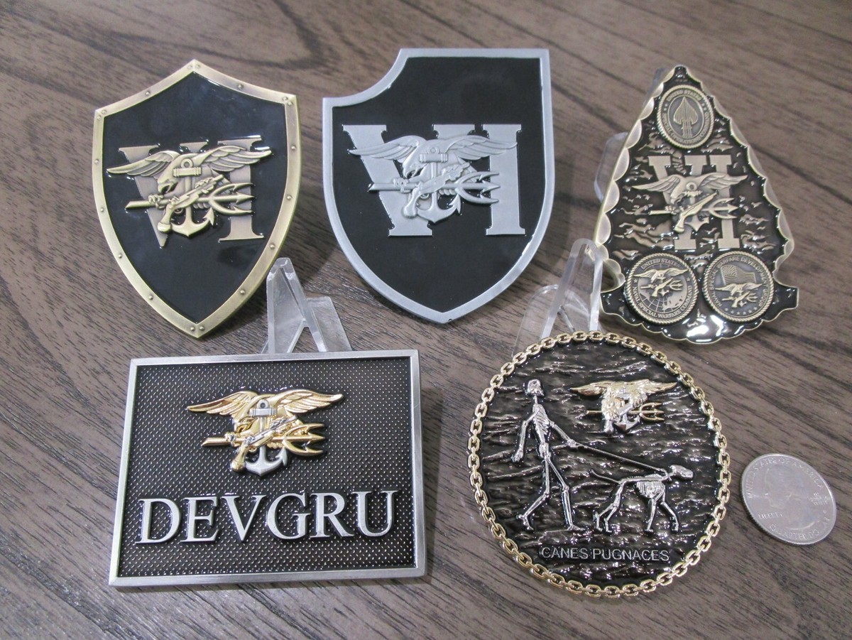 Lot of 5 Navy Seal Team Six NSW DEVGRU USN Seals Challenge Coins