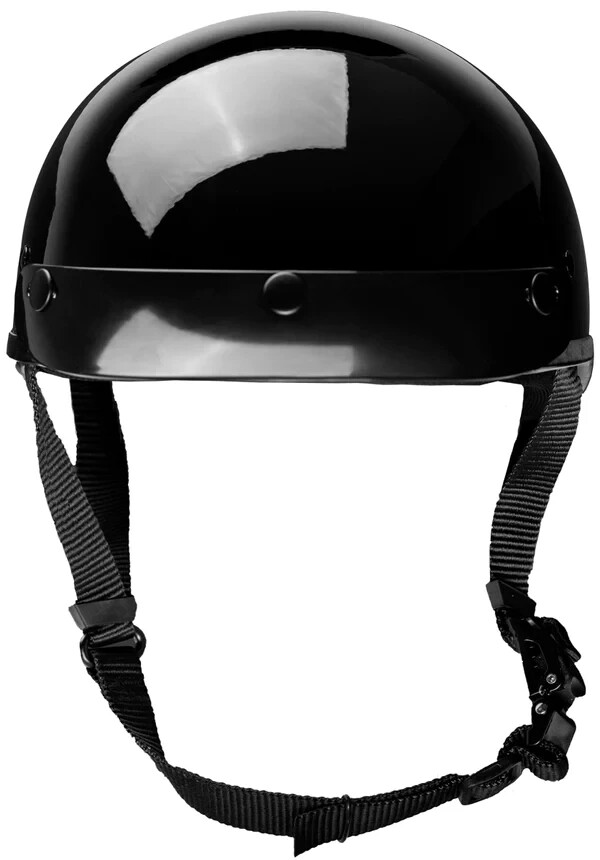 Crazy Al's WORLD'S SMALLEST LIGHTEST SOA Style DOT Gloss Black Half