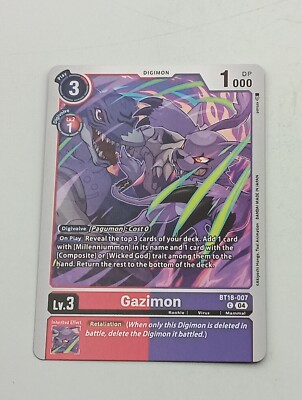 Digimon TCG Einzelkarte Gazimon NM