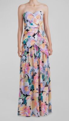 shoshanna pink strapless dress SHOSHANNA 'Julianna' ~ Pink Bengaline Faille Strapless Party Dress 0 NEW  $305