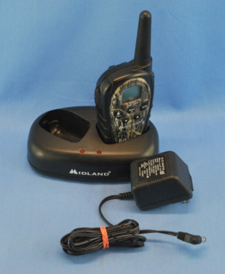 ONE ONLY Midland Xtra-Talk LXT-345 Two-Way Radio Walkie Talkie W/Charging Base