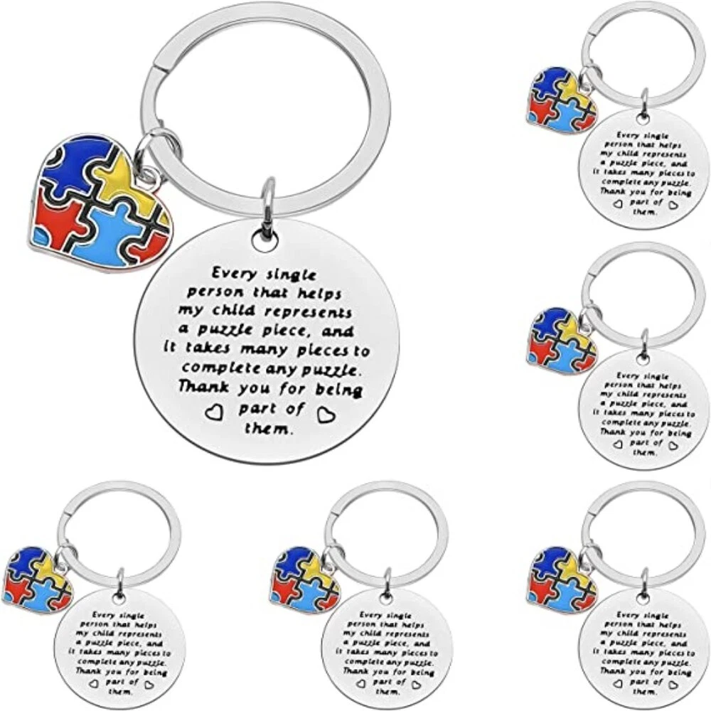 Autism puzzle hotsell piece keychain