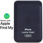 Genuine Oem Apple iPhone Leather Wallet Case with MagSafe Find My Midnight