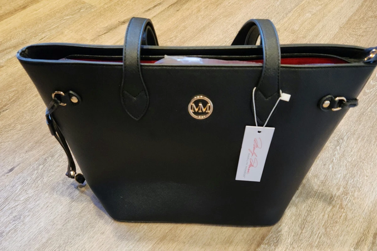 Red interior deals tote bag