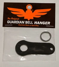Guardian® Bell Black Motorcycle Luck Gremlin Ride Bell Hanger Mount