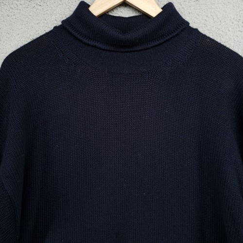 Banana Republic Chunky Womens XL 100% Merino Wool Sweater Academia Turtleneck - Picture 3 of 16